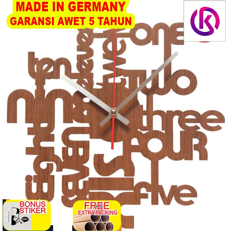 

Grosir Jam Dinding Unik Artistik - One Two Three 2 Wall Clock