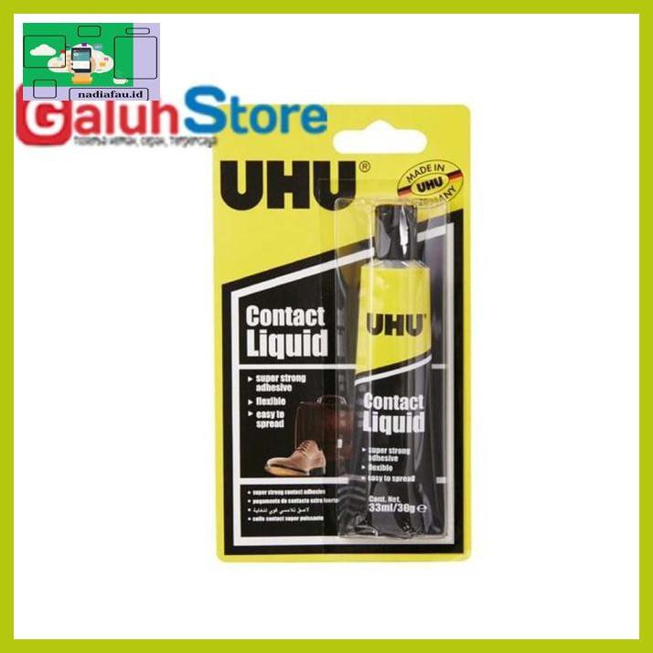 

R4E5Et- Uhu Contact Liquid Lem Kain Lem Karet Sepatu Leather Rubber 33Ml Fyhf7T-