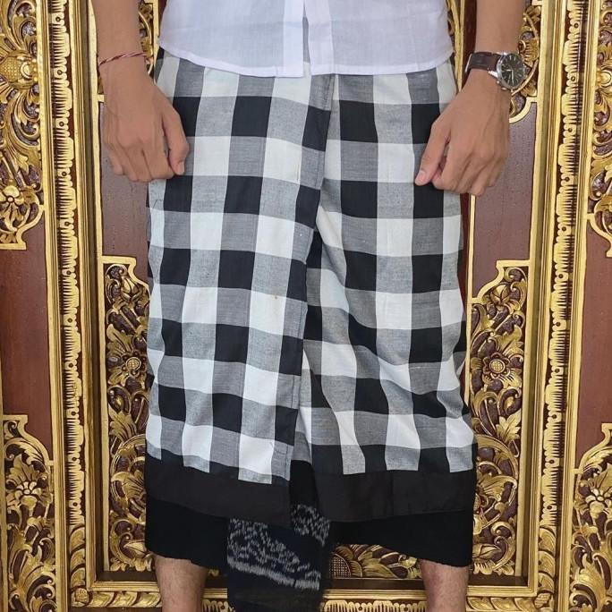 Promo Saput Poleng Kotak Catur Pakaian Adat Bali Pria Berkualitas