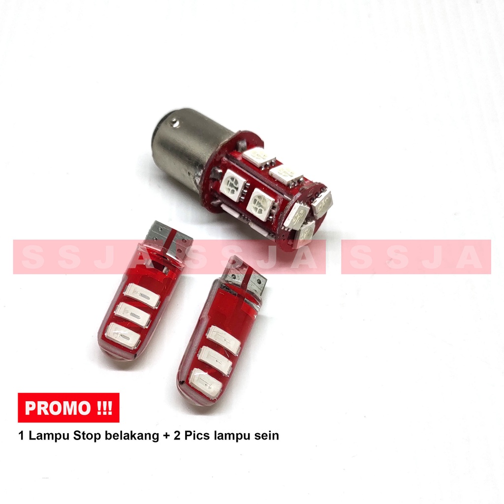 PROMO-1 SET LAMPU STOP REM BELAKANG MODE KEDIP+2 PCSLAMPU SEIN/SEN JELY