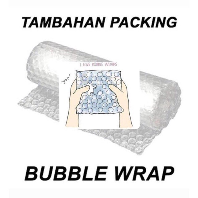 

⚠️⚠️ BUBBLE WRAP TAMBAHAN PACKING EXTRA