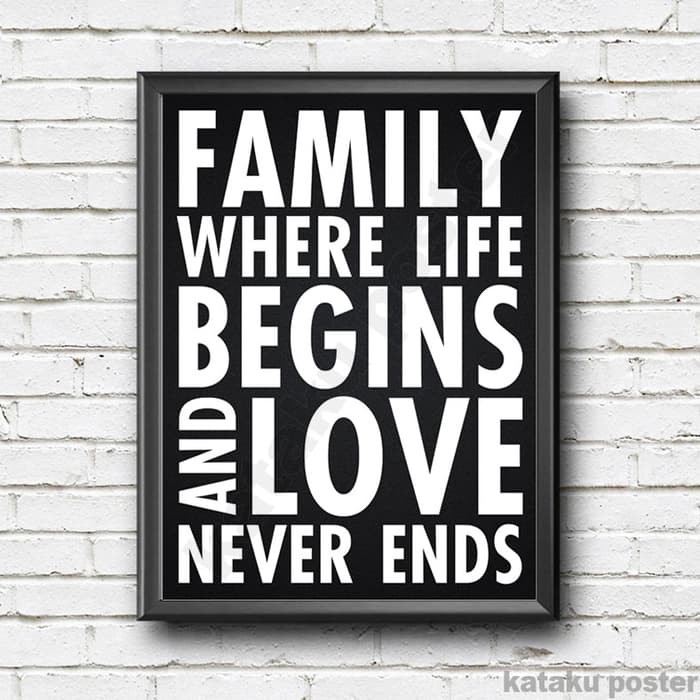 Home Decor Inspiratif - FAMILY #2 - Pigura Dekorasi Dinding Rumah.