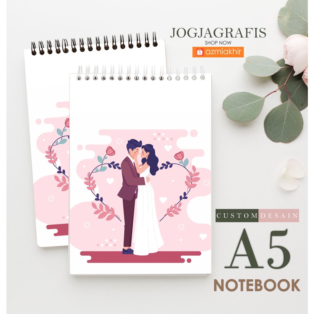 

Souvenir Notebook / Buku Catatan Soft Cover Custom A5 30 Lembar ( minimal order 100pcs ) FREE DESAIN CUSTOM