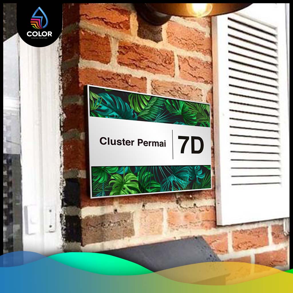 Nomor Rumah Aesthetic / Nomor Rumah Stiker Printing 01