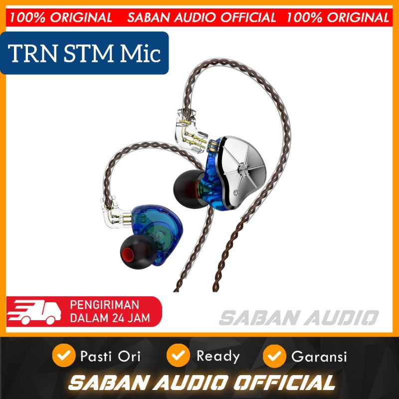 TRN STM Hybrid 1DD 1BA In Ear Earphone HIFI DJ Monitor Sports Earbuds