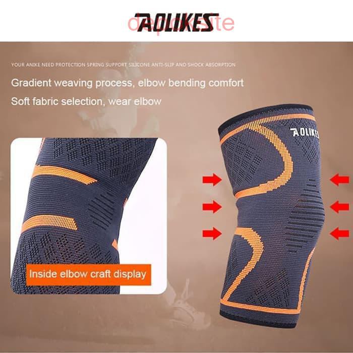 1 Pcs Aolikes 7547 Elbow Brace hand Wrap Wrist Band Support Pads Pelindung Siku Lengan Tangan