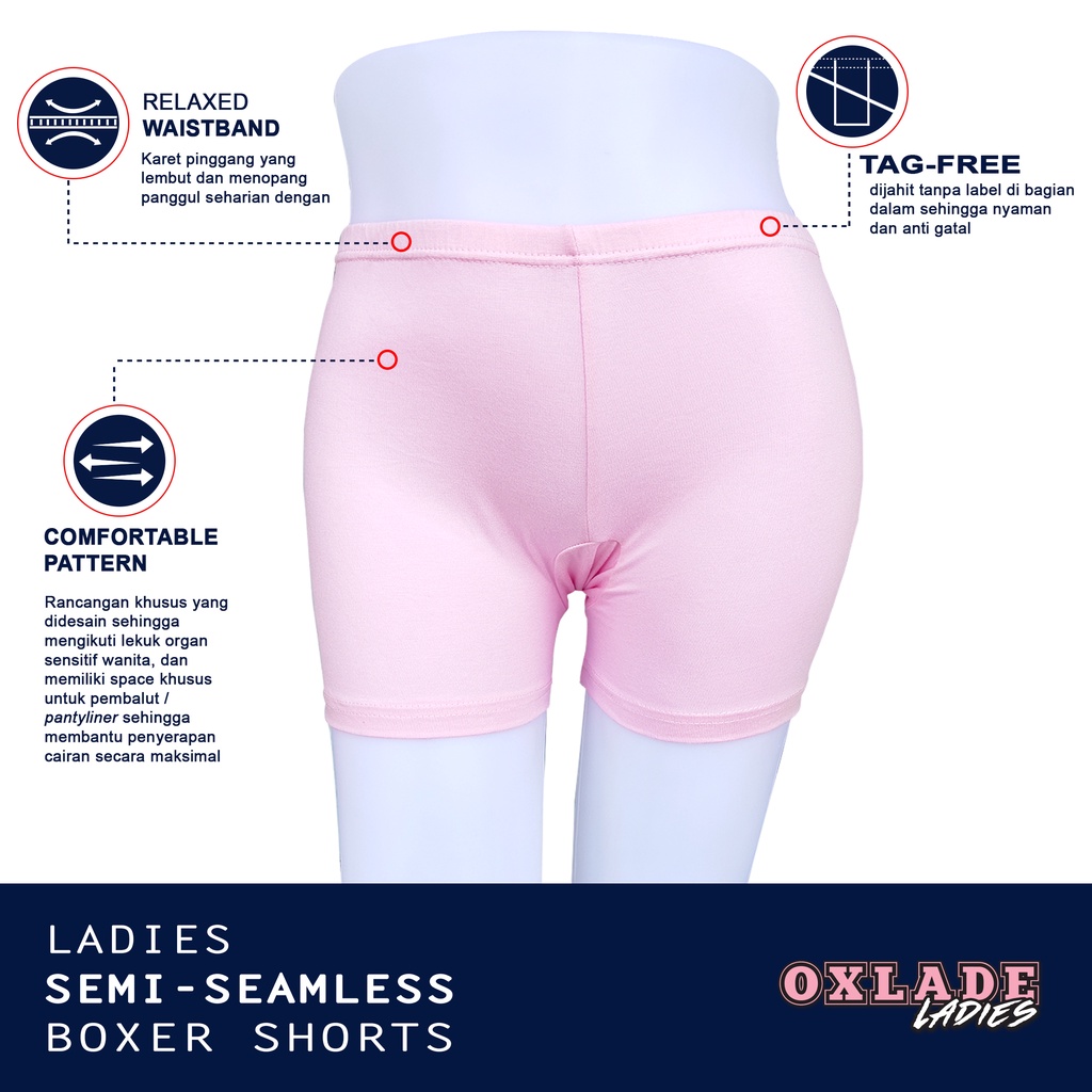 Celana Dalam Boyshorts Wanita OXLADE Ladies OXL-1 "SENORITA" (Satuan)