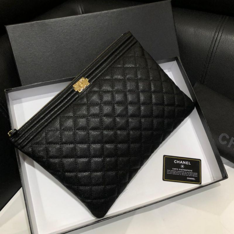 CLUTCH BAG CHANEL Caviar Kualitas Premium dan Best Seller Tas Wanita