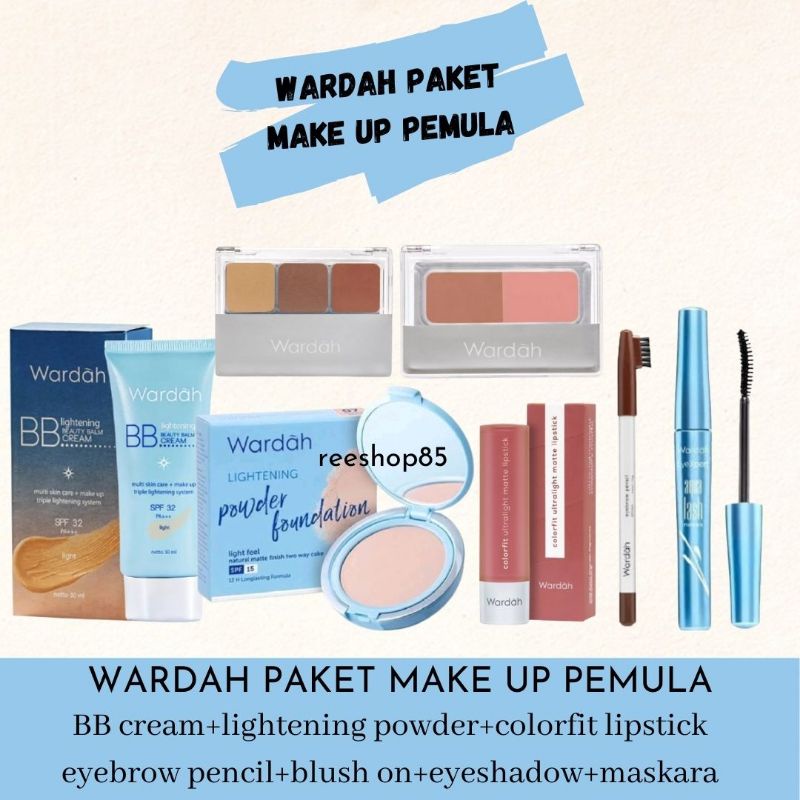 Wardah Paket Make Up Lengkap | Wardah Make Up Set | Seserahan Make Up Wardah