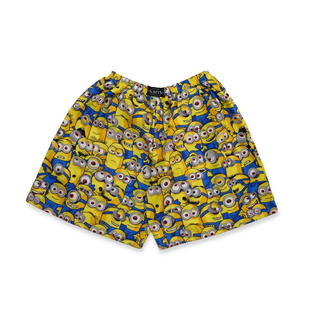 SANVANINA Boxer Printing Unisex Motif Minion | Boxer Premium Kuning BO-106