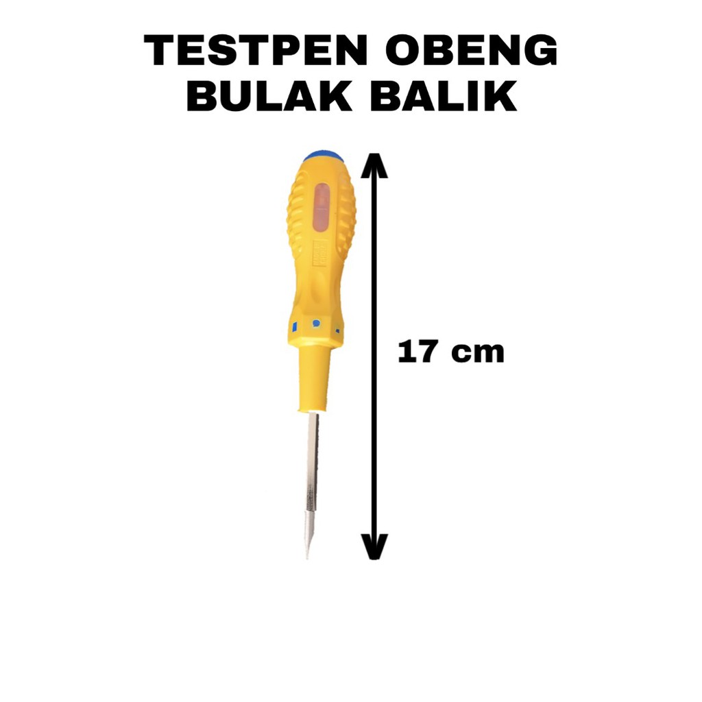 Obeng Test Pen Bolak Balik 17cm