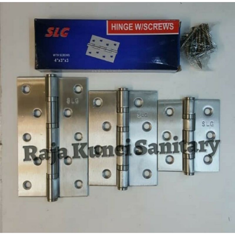 Engsel Pintu SLG 4&quot; Inch/Engsel 4&quot;x3&quot;X2.8mmx4BB/Engsel Pintu 4 Inch