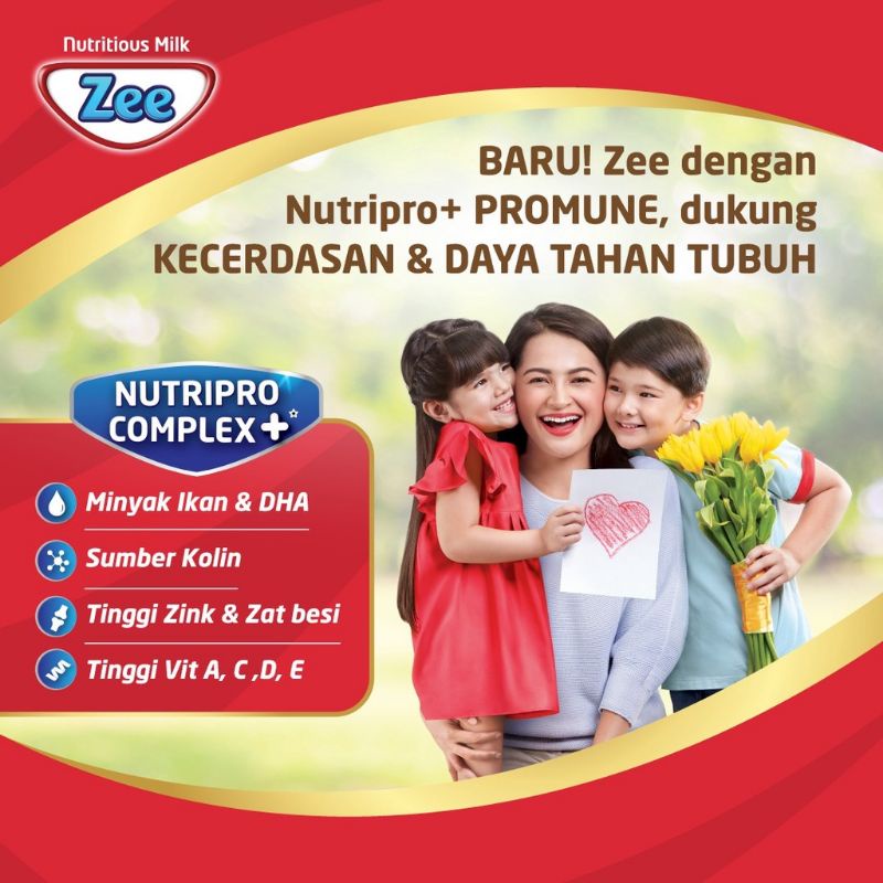 ZEE Reguler Vanilla Twist Flavored Milk 350 gr / Susu Bubuk