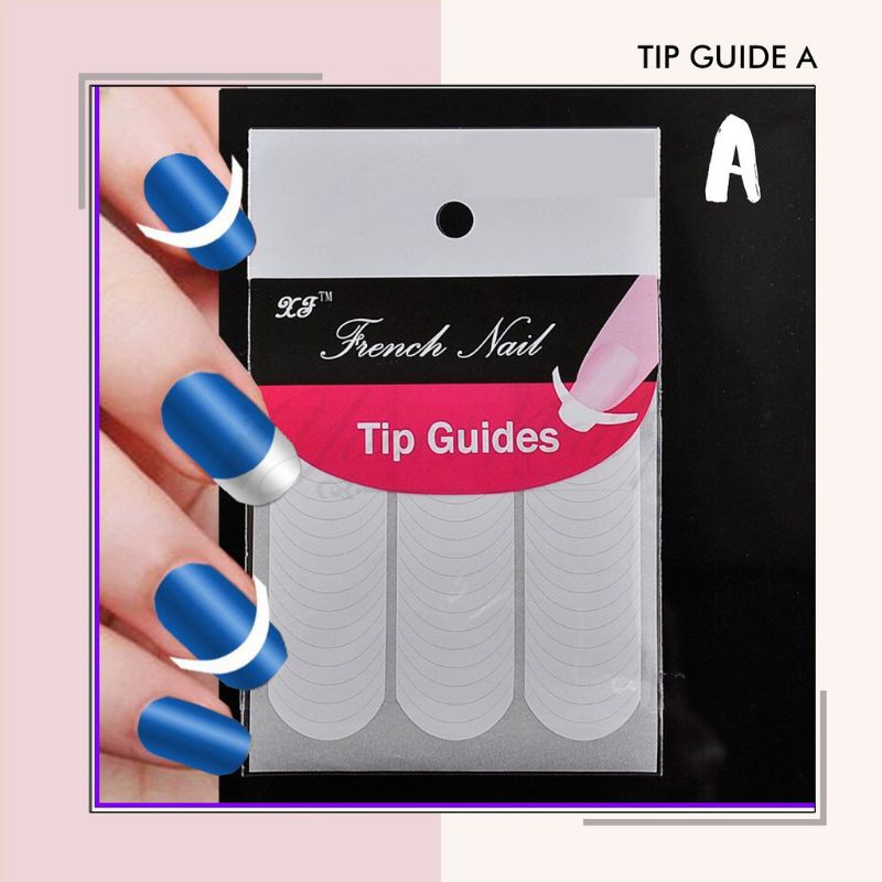 Tip nail guide A stiker sticker french nail art manicure pedicure