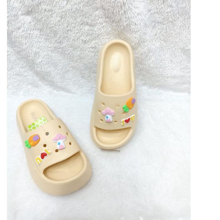 Best Seller.. Sandal Selop Wedges Candy Sandal Viral Tiktok Para Artis 7002 Sandal Fuji
