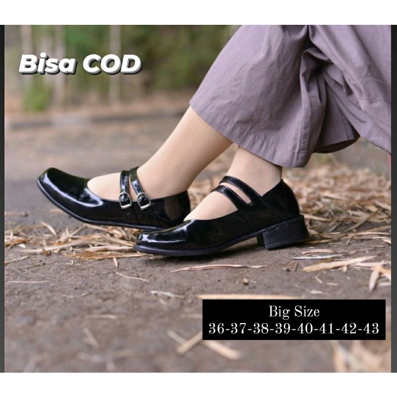 Original, Sepatu Pentofel Wanita Big Size 41,42,43,44,45 Hak 3cm/Sepatu Pentofel Wanita Uk Besar Jumbo/Sepatu kerja Wanita/Sepatu Formal/Sepatu Guru