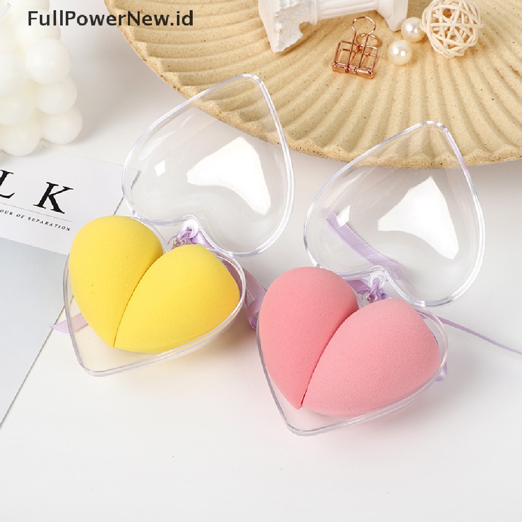 (Full) 2pcs / Set Spons Beauty Blender Bentuk Telur