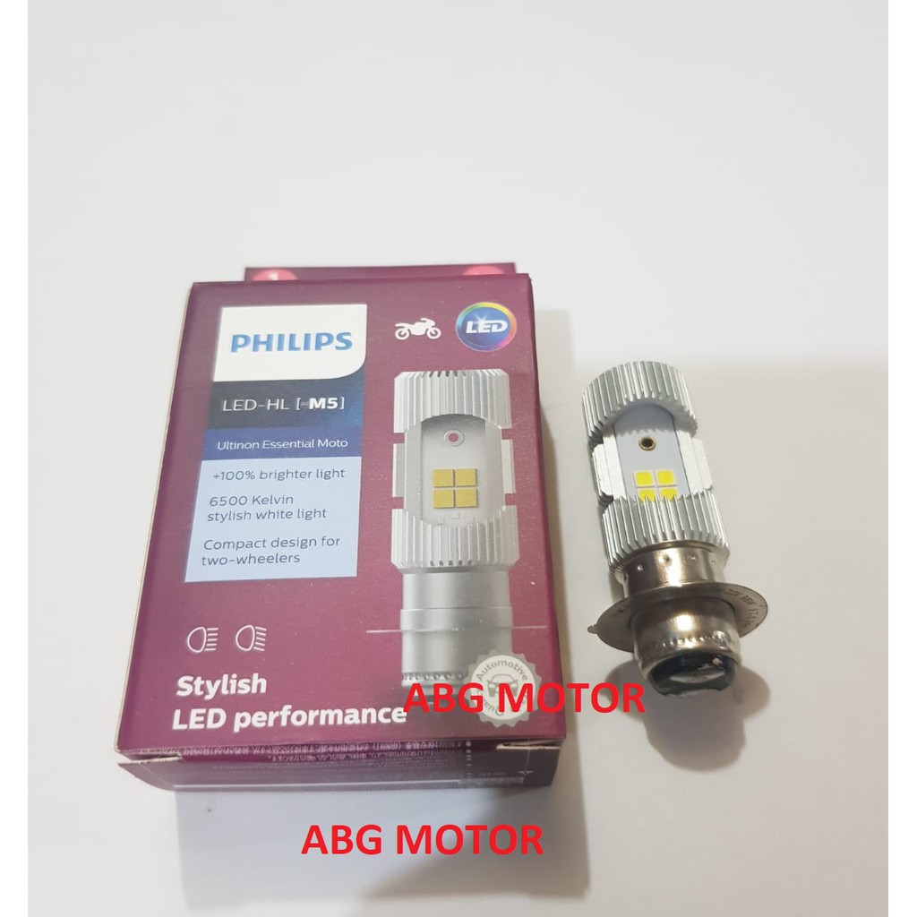 BOHLAM BOLA LAMPU MOTOR M5 LED 2 SISI PHILIPS 12V 6W-1
