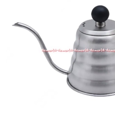 Krishome S/S 304 Coffee Pot Gooseneck With Black Handle 700ml Kris Home Teko Cerek Ujung Runcing Model Ulir Untuk Seduh Teh Kopi Stainless Steel Goo seneck SS