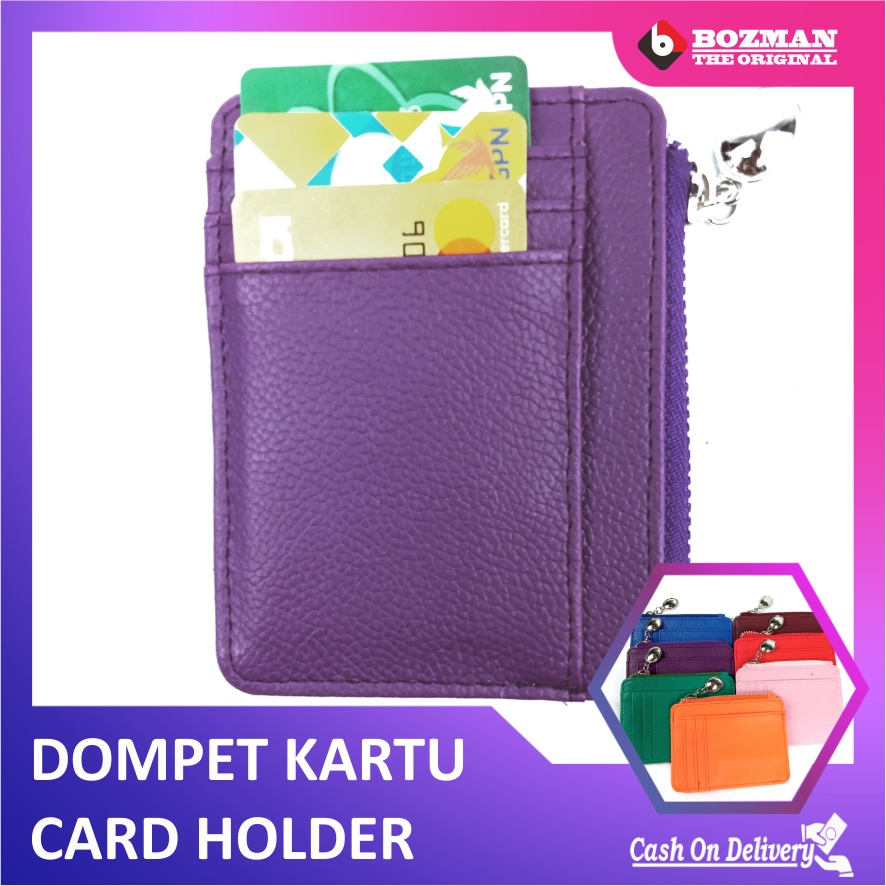 DOMPET KARTU WALLET CARD HOLDER KULIT PU LEATHER PREMIUM