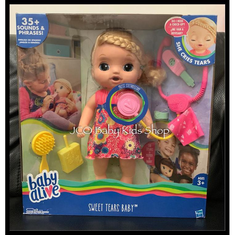 baby alive sweet tears blonde