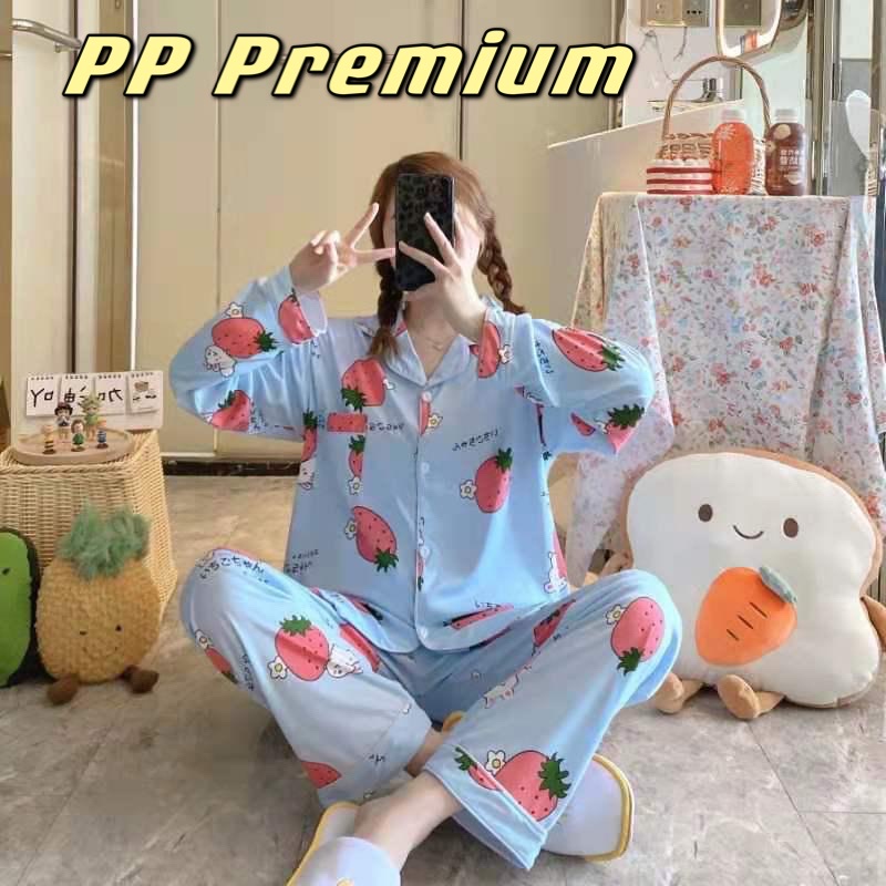 PIYAMA IMPORT WANITA DEWASA KUALITAS SUPER / BAJU TIDUR WANITA DEWASA PREMIUM IMPORT PP