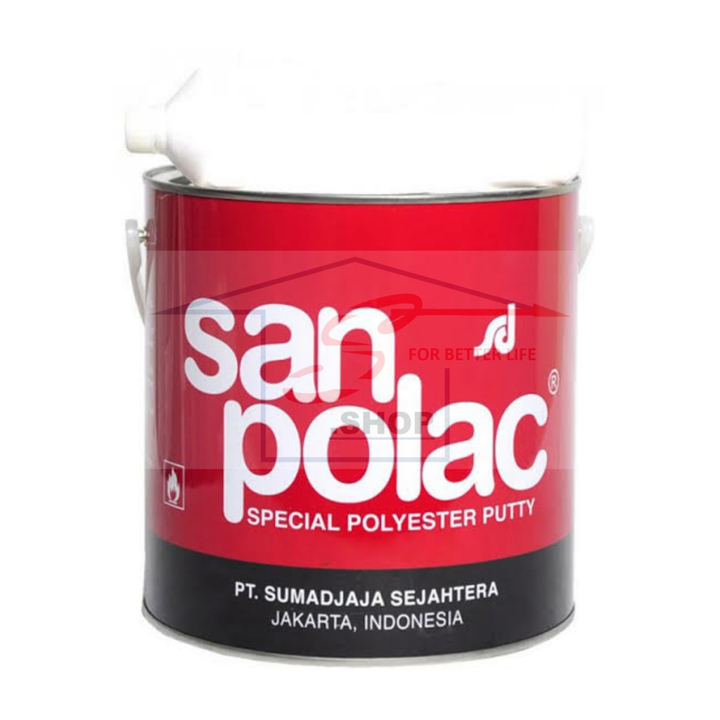 Dempul Sanpolac 4 Kg / Dempul Besi Dempul Mobil + Hardener