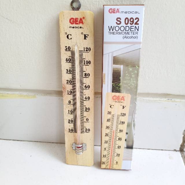 Thermometer Ruang Kayu - Alat Pengukur Suhu Ruangan