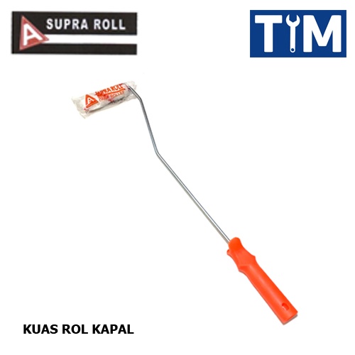 SUPRA Kuas Rol Kapal 4&quot; (PUTIH) / Kuas Roll Cat Minyak / Kuas Roll Cat Tembok