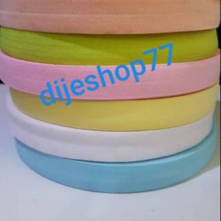 Pita karet  elastis 1 5cm ROLL karet  soft polos lebar 1 5 