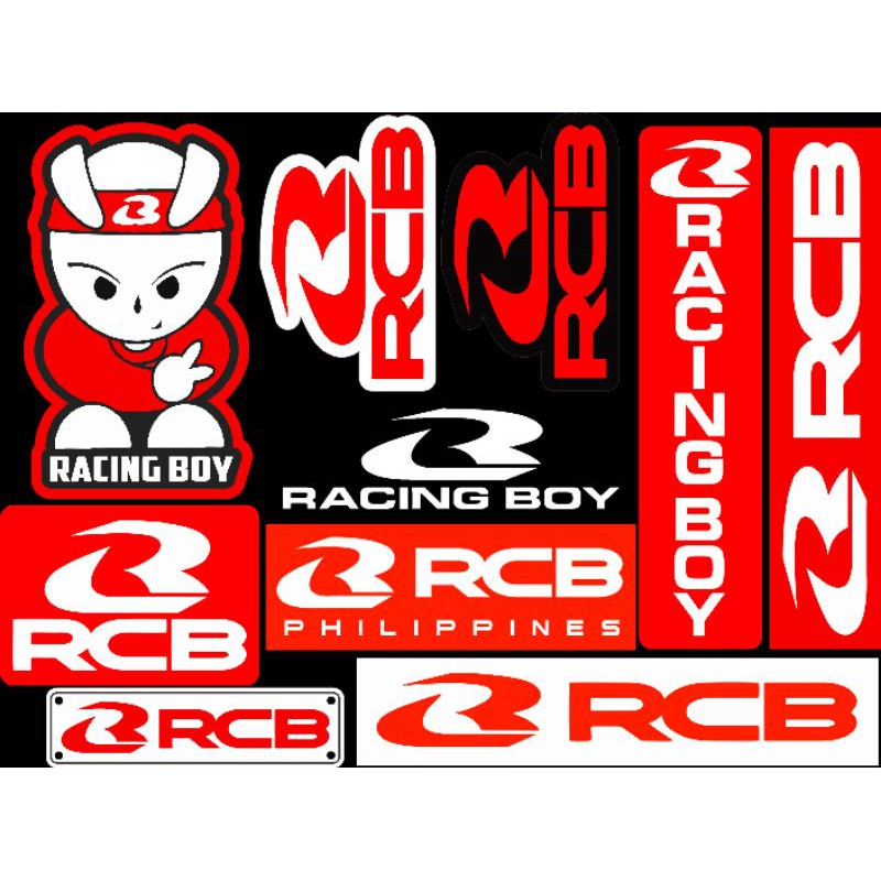 sticker printing sett RCB (ISI 10pcs) sudah di potong sesuai gambar