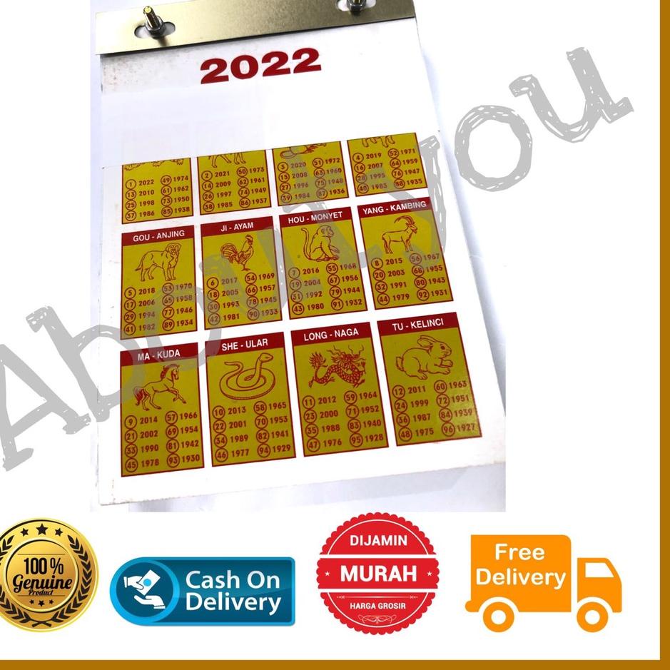 Berkualitas Kalender Harian SOBEK 2022 Kalender 2022 Cina Pasaran Jawa ARAB Lengkap  ..