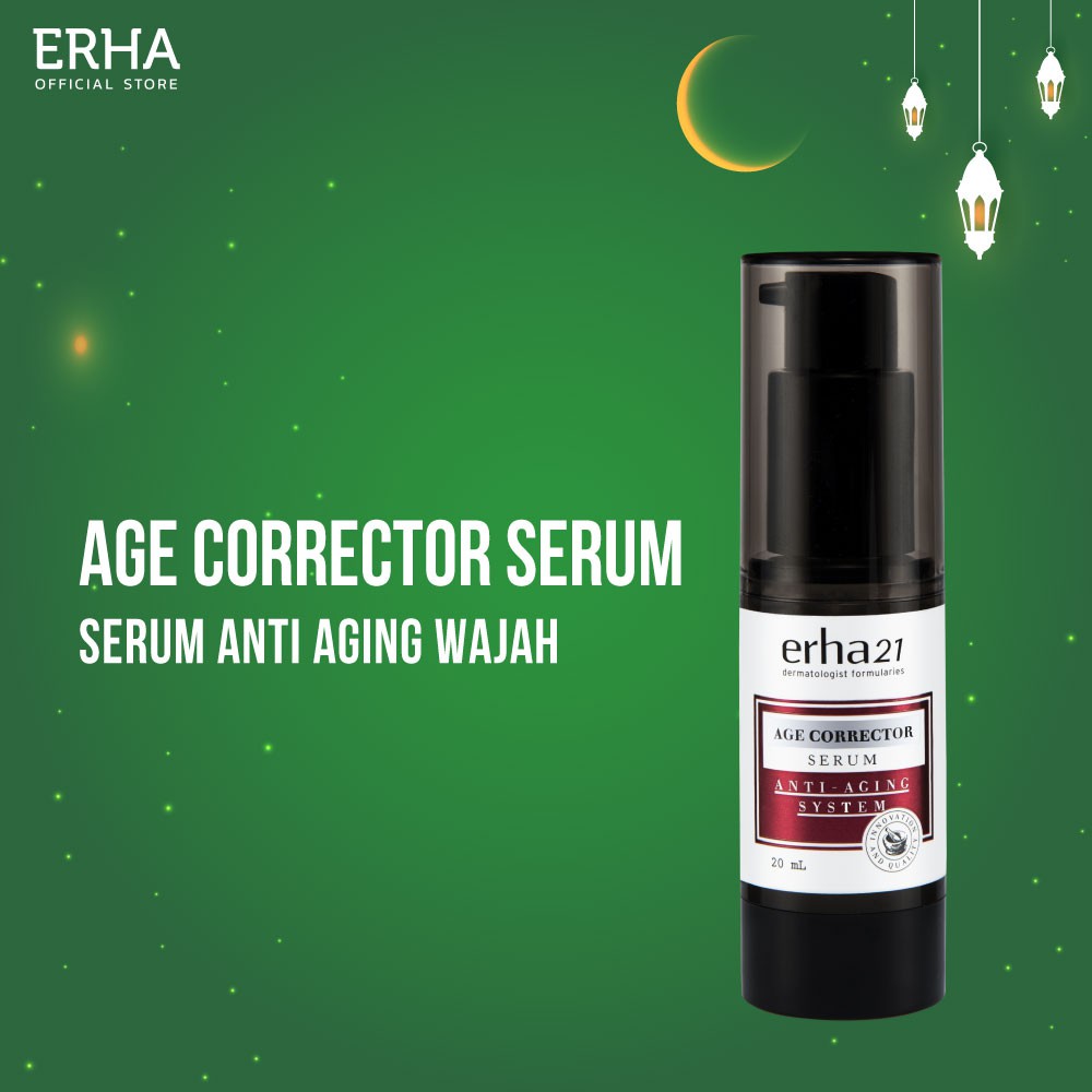 Erha Age Corrector Serum  20 ml Serum  Wajah  Anti Penuaan 