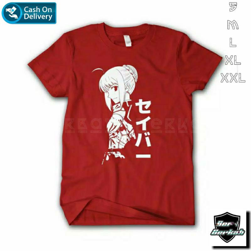 Kaos artoria pendragon Stay at Night | Kaos Anime Artoria Pendragon