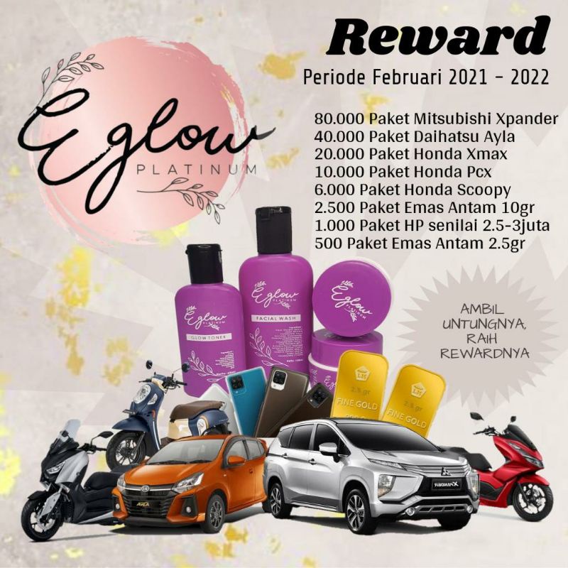 E glow skincare whitening dan acne