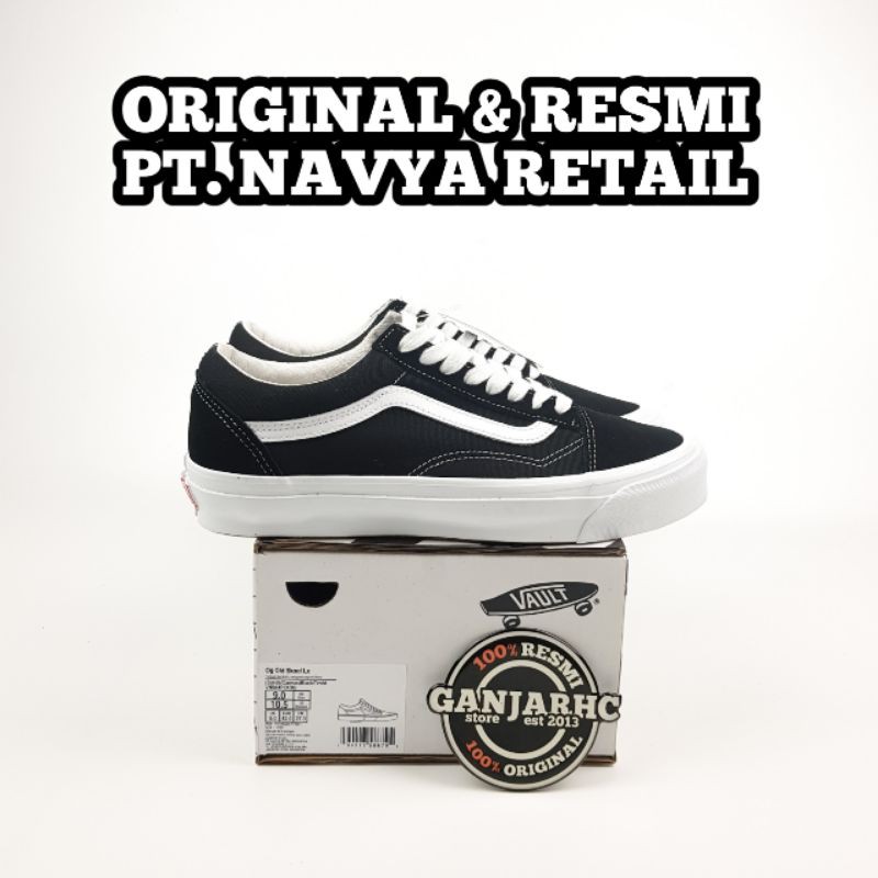 Sneakers Vans Vault OG Oldskool Black White SS 2020 Original Resmi PT Navya