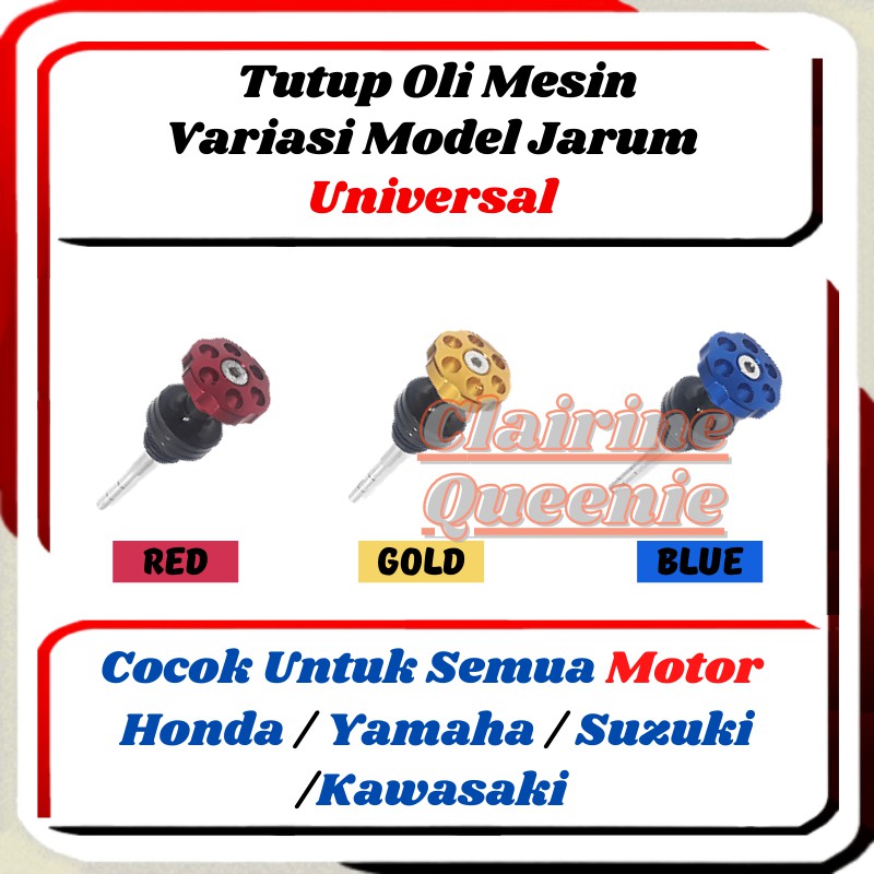 Tutup Oli Mesin Variasi Model Jarum Probolt Universal Honda Yamaha Suzuki