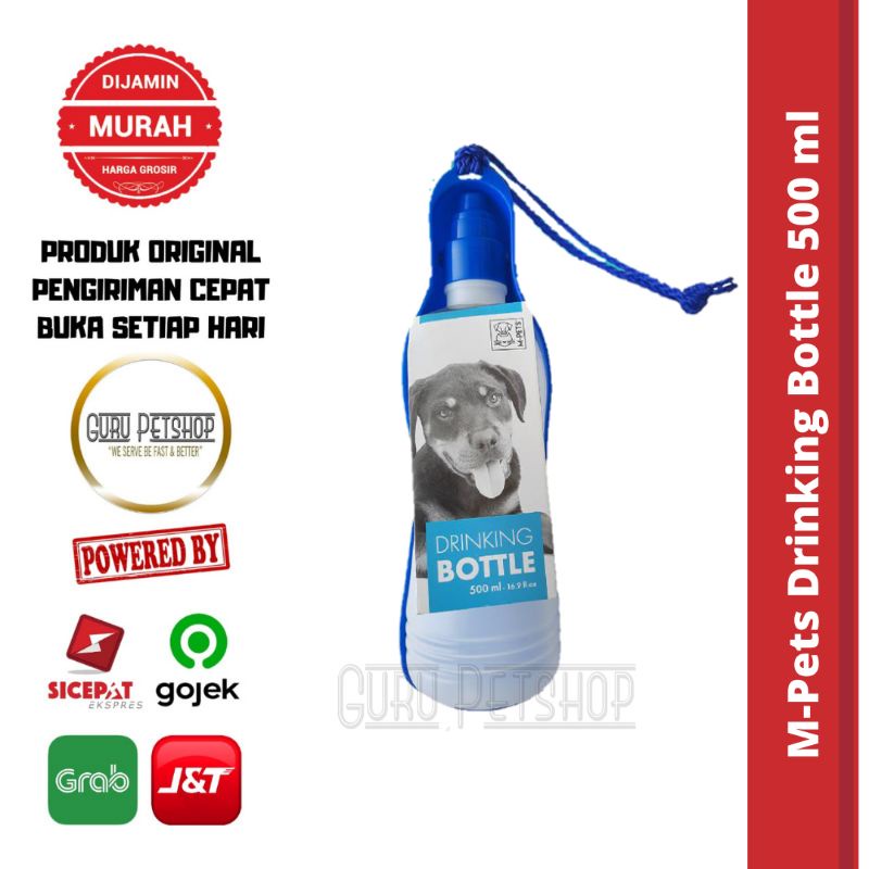 M-Pets Drinking Bottle 500 ml Size Medium / Botol Minum Anjing Kucing