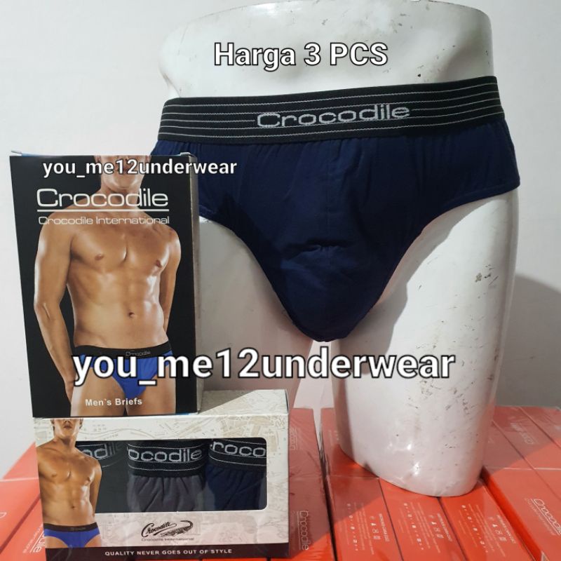 Celana dalam pria crocodile 247 Harga 3 PCS