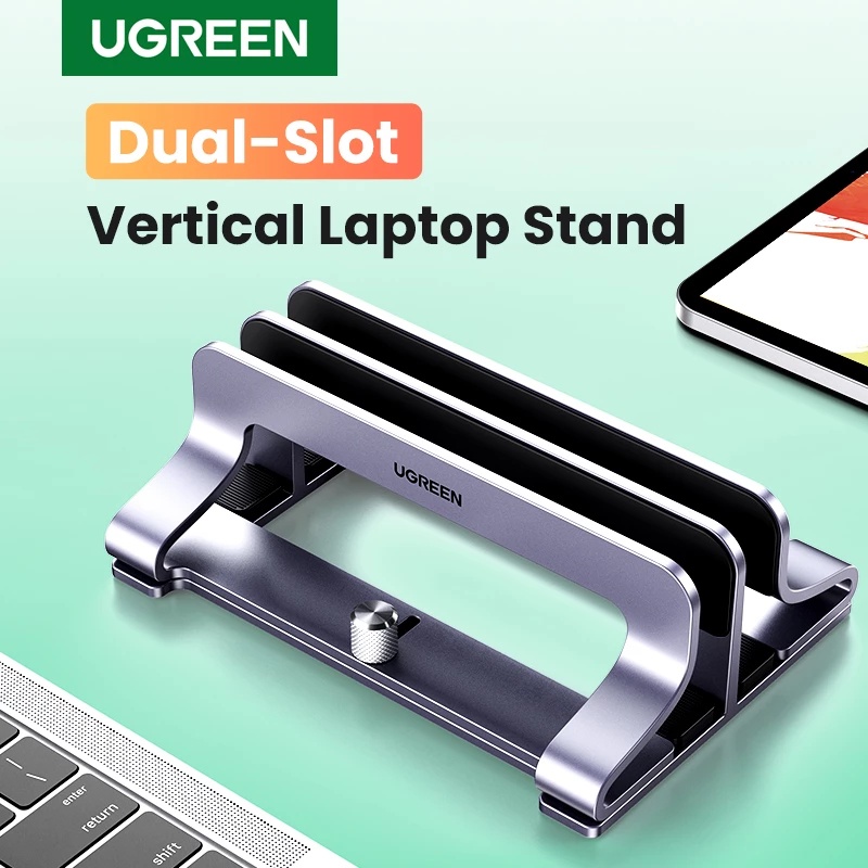 Ugreen Stand Holder Laptop Vertikal Bahan Aluminum Bisa Dilipat