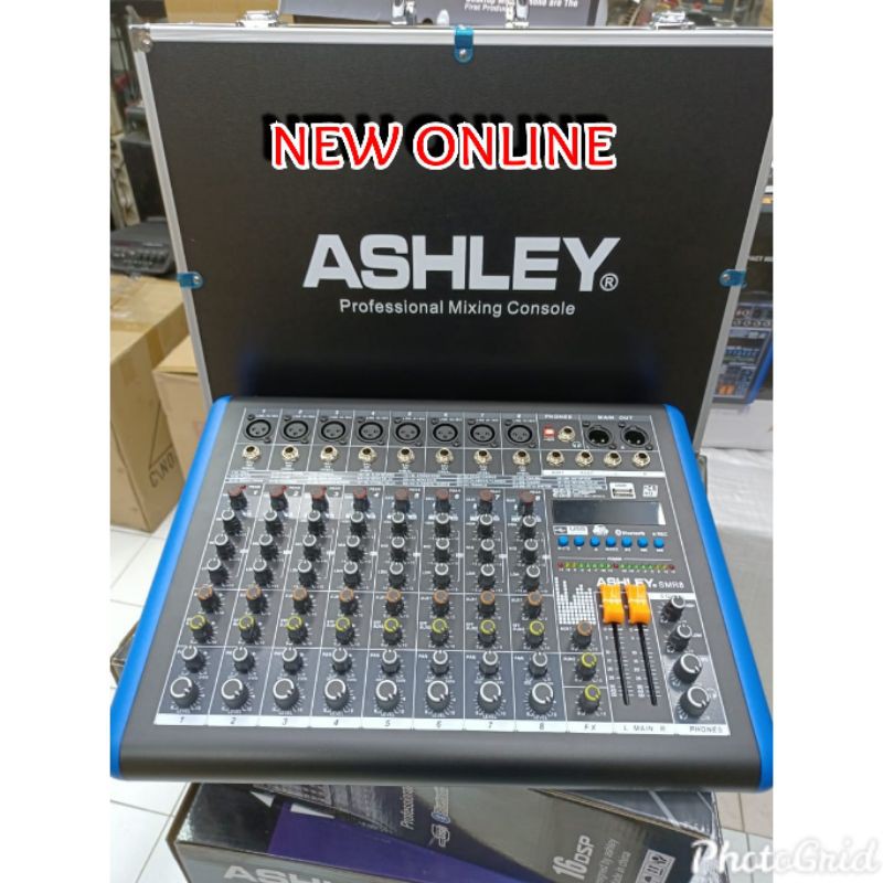 MIXER ASHLEY 8 CHANNEL 8 BLUETOOTH USB FREE HARDCASE