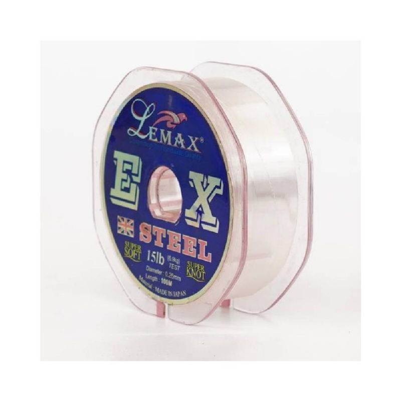 senar Lemax EX Steel ukuran 8lb, 15lb, 20lb, 30lb, 50lb