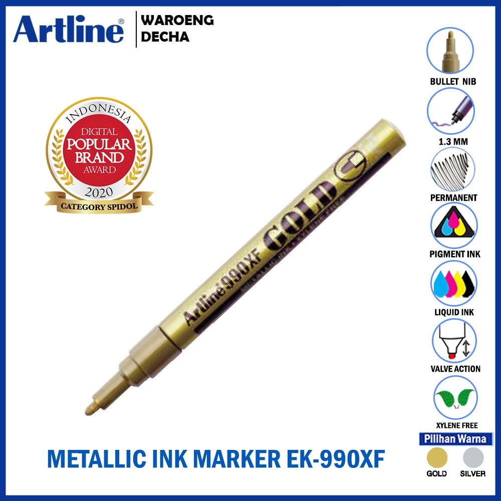 

SPIDOL BATU ARTLINE Spidol Metallic Ink Marker EK-990XF