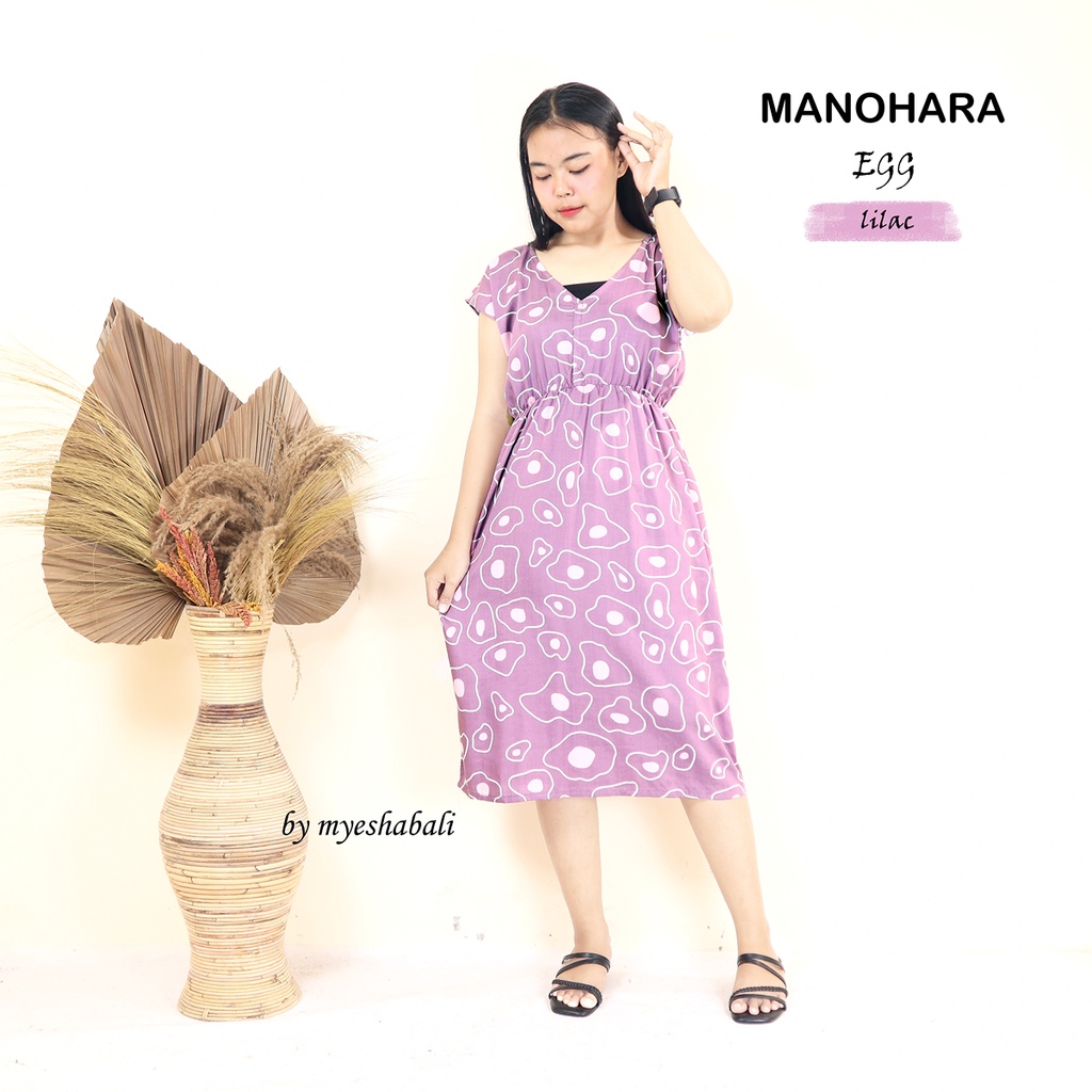 Daster Manohara Bali LD 105 cm / Dress Bali manohara motif Kekinian Murah dan Nyaman-2