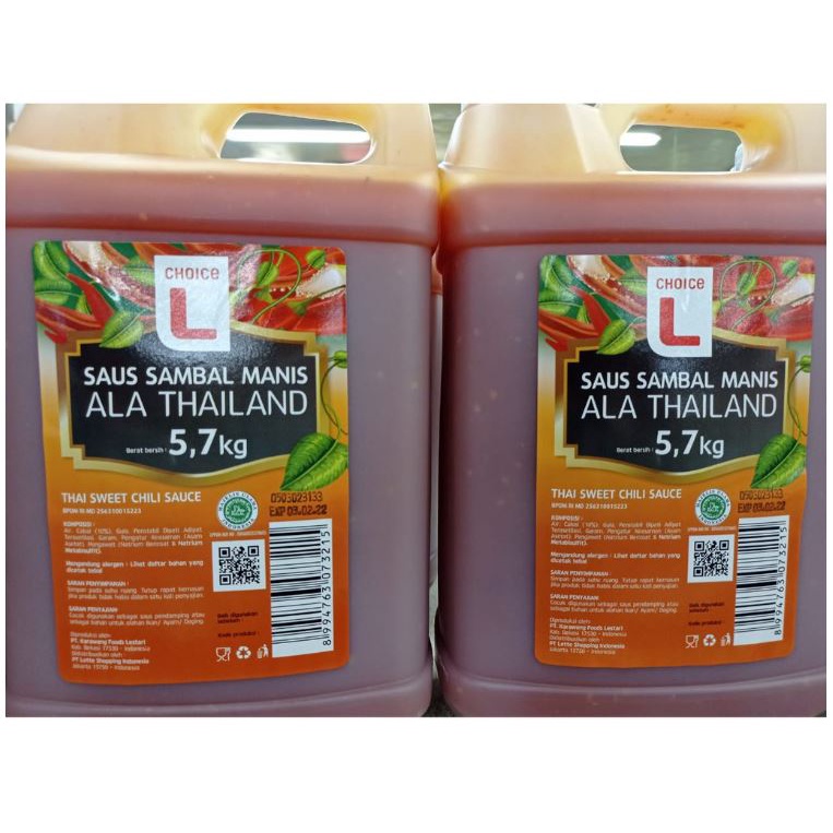 CHOICE L SAUS SAMBAL MANIS ALA THAILAND 5,7KG