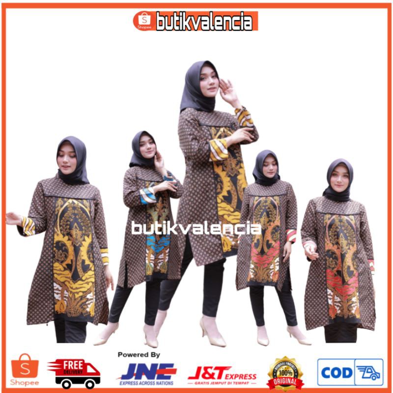 TUNIK BATIK KANTOR ELEGANT