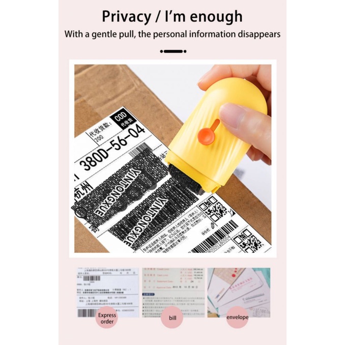 Product Name: Confidential Seal Express Confidential Seal Privacy Unpacking Applicator Anti-leakage Covering Roller Garbled Code Correction Fluid OWT
