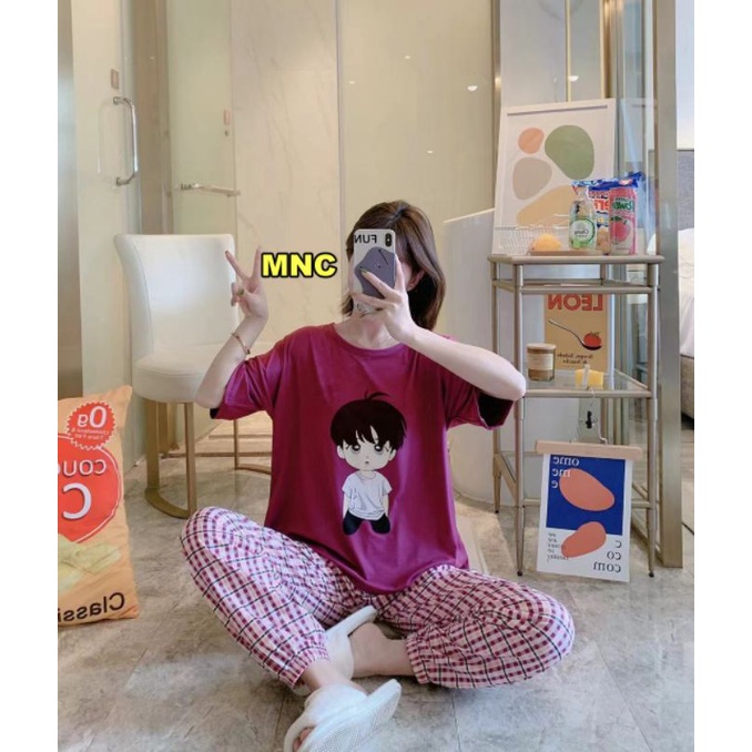 MDLV ~ BAJU TIDUR SET JOGGER BTS JIN CP BAJU TIDUR IMPORT CEWEK BEST SELLER PIYAMA DEWASA FASHION IMPORT