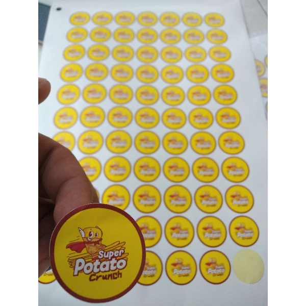 

Cetak Stiker Kiscut bahan cromo A3+ murah meriah