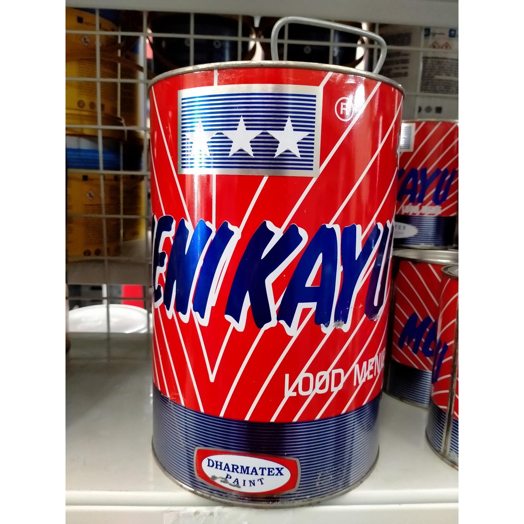 Loodmenie Meni Menie Kayu Cap Bintang Galon/Cat Dasar Kayu Orange 5Kg